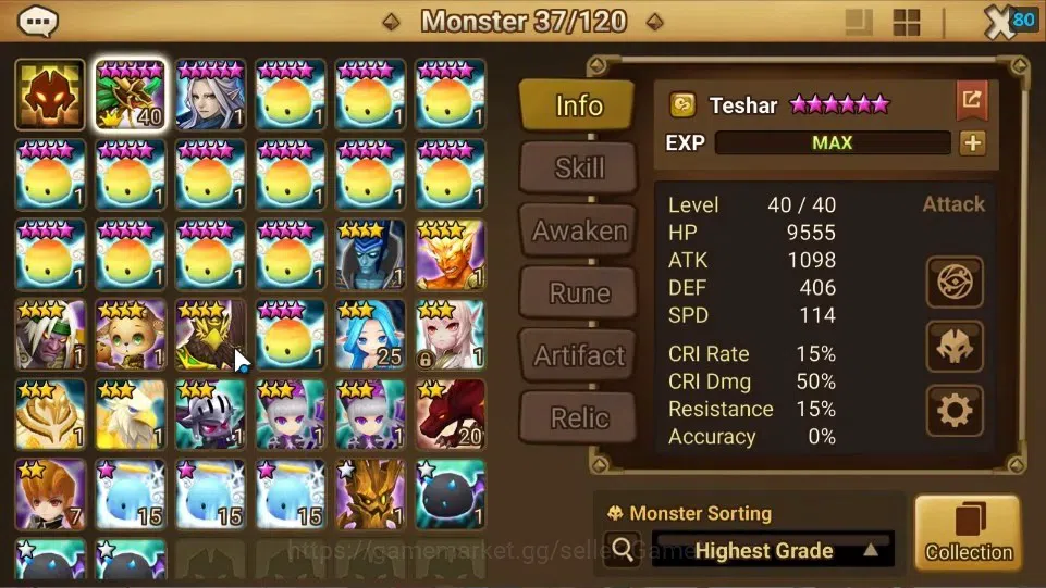 Summoners War: Sky Arena Accounts Starter ASIA|Lv 26|Ready Gacha|103 12 YSC + 160 11 YSC + 3 LAAS + 5 LS + 4 LDS + 121 MS |1 7