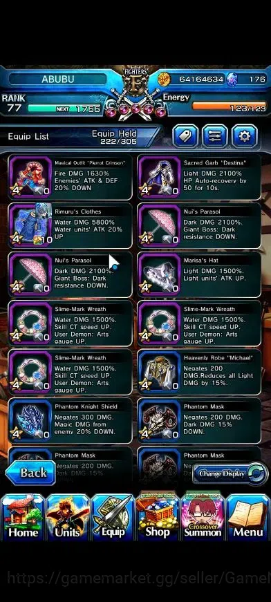 Grand Summoners Accounts Global|Rank 77|27 Ascend+10 TW|(Okarun,Roy,Inumuta image 13