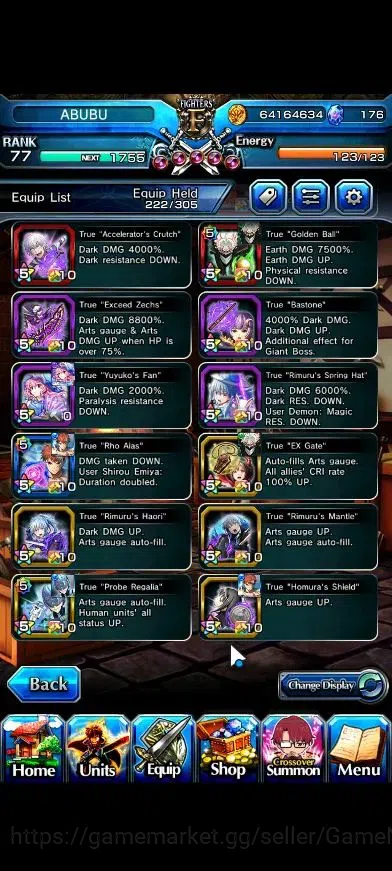 Grand Summoners Accounts Global|Rank 77|27 Ascend+10 TW|(Okarun,Roy,Inumuta image 6