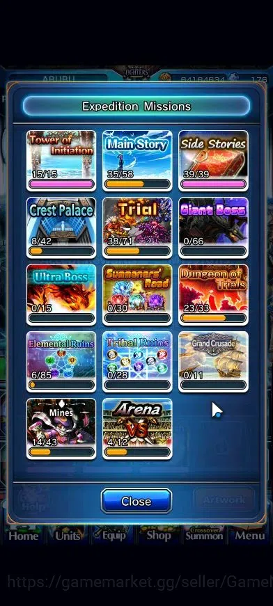 Grand Summoners Accounts Global|Rank 77|27 Ascend+10 TW|(Okarun,Roy,Inumuta image 7
