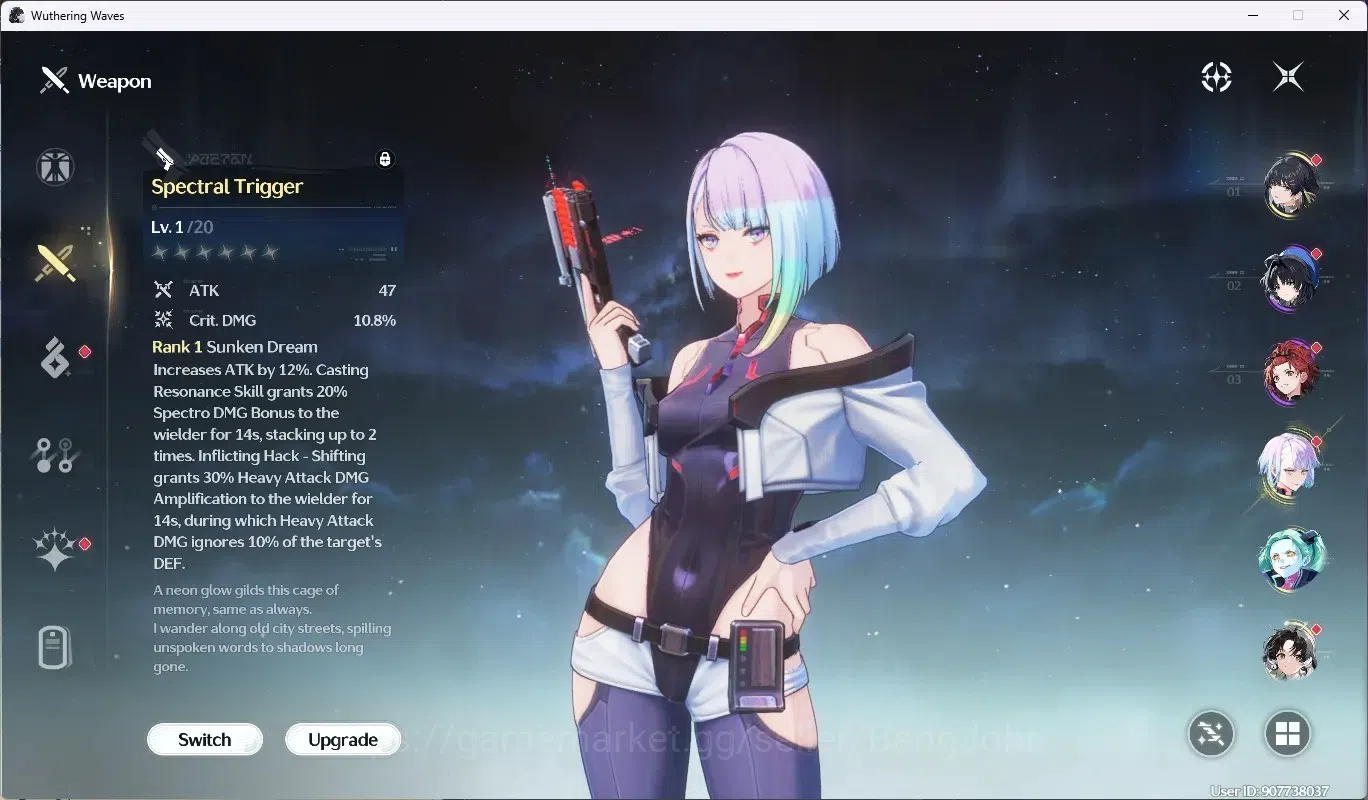 Wuthering Waves Accounts SEA|UL 48|Rank 5|1 Char Limited [Lucy R5 + Sign],R image 4