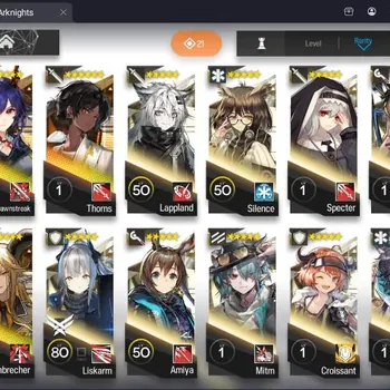 Arknights Accounts Mid-Tier Global |LV42 Mid-Tier|1 Limited Altar + 5 STD Char|Ch'en TheDawnStreak,Surtr,Thorns, Mountain