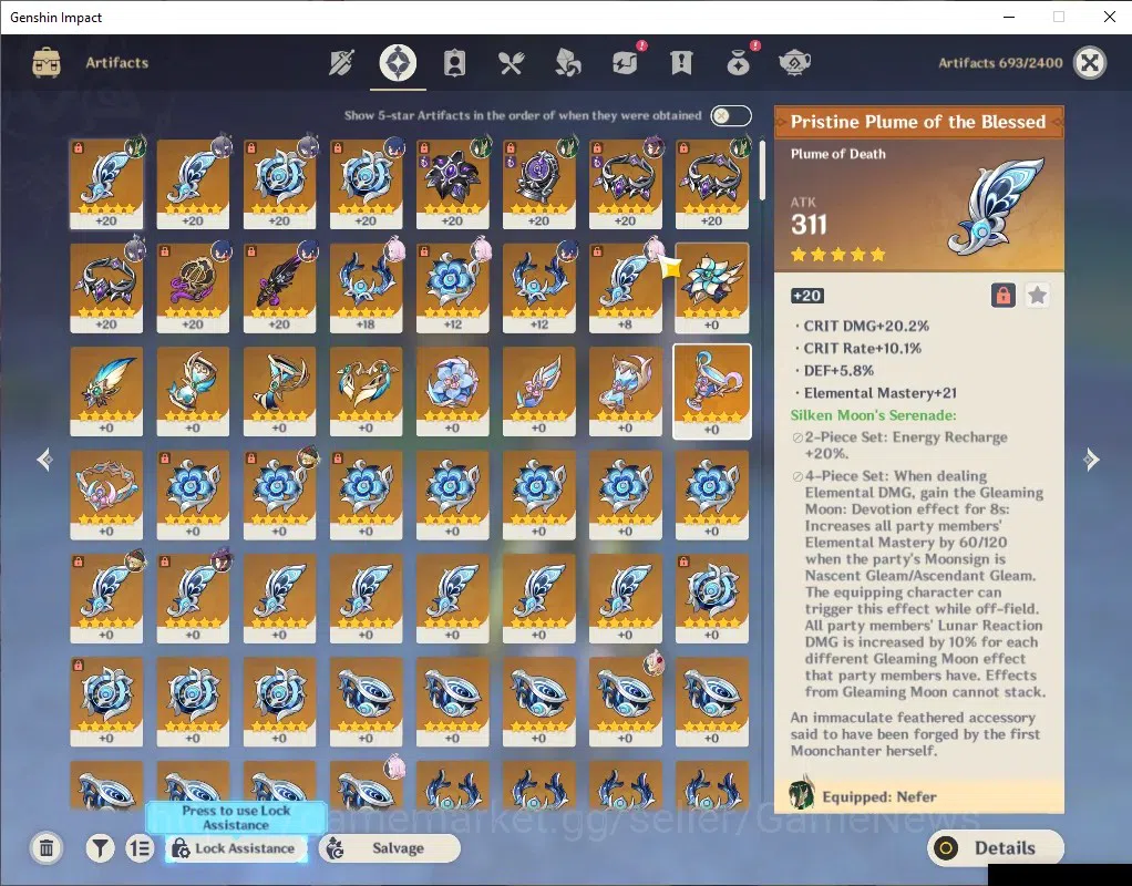 Genshin Impact Accounts ASIA|AR 52|Rate ON|Semi Lunar Team [Nefer,Lauma] + image 6