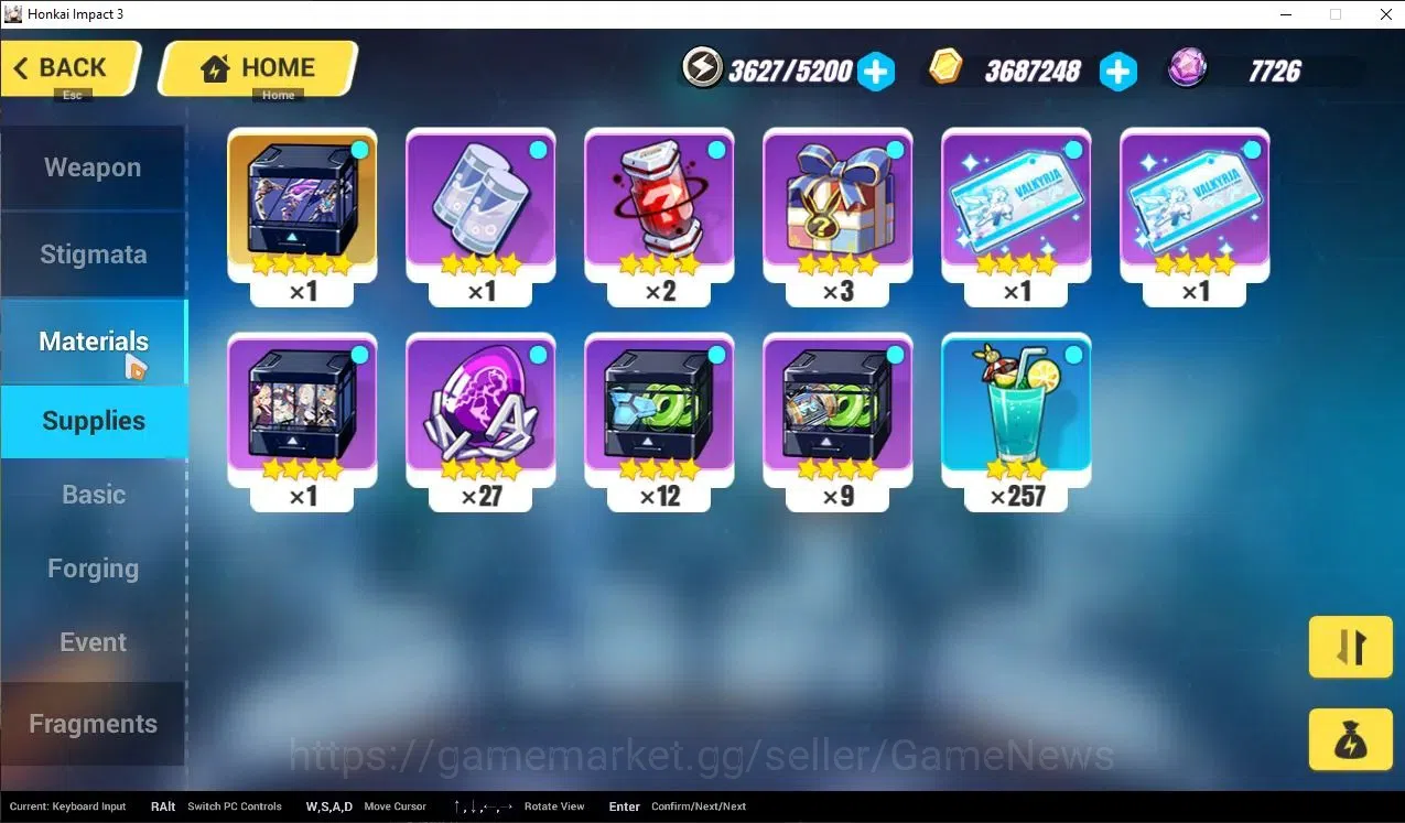 Honkai Impact 3rd Accounts SEA Lv74|2 Fullset (Kiana Ba-Dum,Coralie VB), Cora image 7