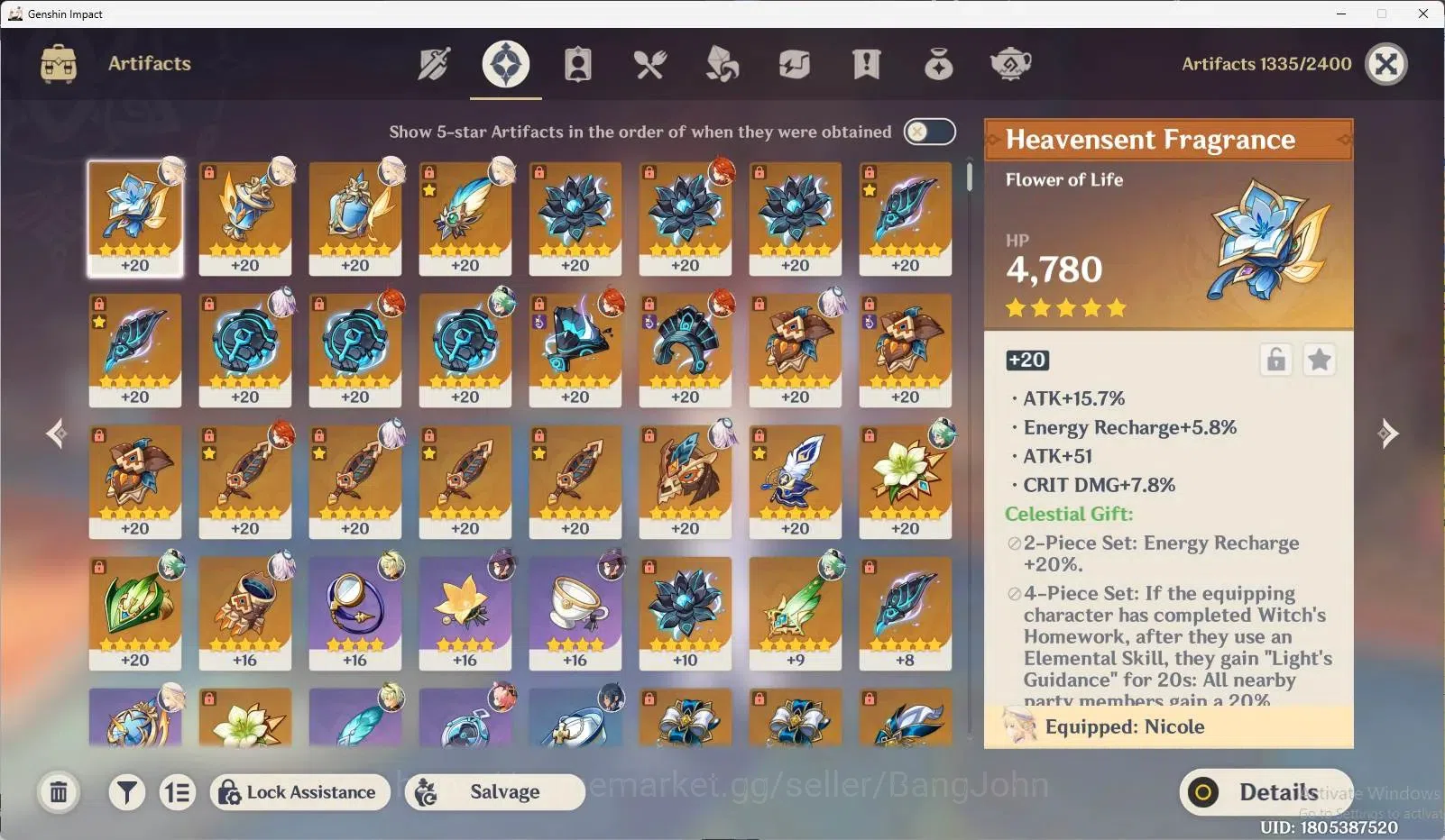 Genshin Impact Accounts ASIA | AR 51 | 3 Limited [Nicole + Sign] Mavuika,  image 11