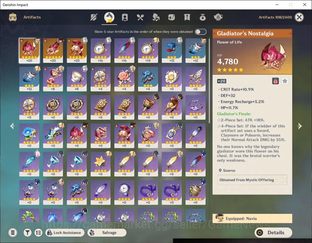 Genshin Impact Accounts Asia|AR 39| 2 Limited| Neuvillette,Navia (Dehya,Ti image 5