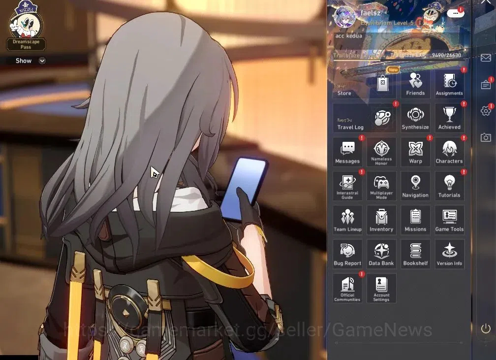 Honkai Star Rail Accounts Asia|TL 64|Elation &Hypcarry Team|9 Limited|Saber+ image 1