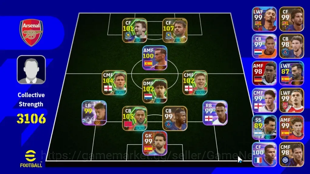 eFootball Accounts Legends & Iconic Players Android|6Epic Diego Costa,Medhi Benatia,Frank Lampard,Frank Rijkaard|5ShowTime 1