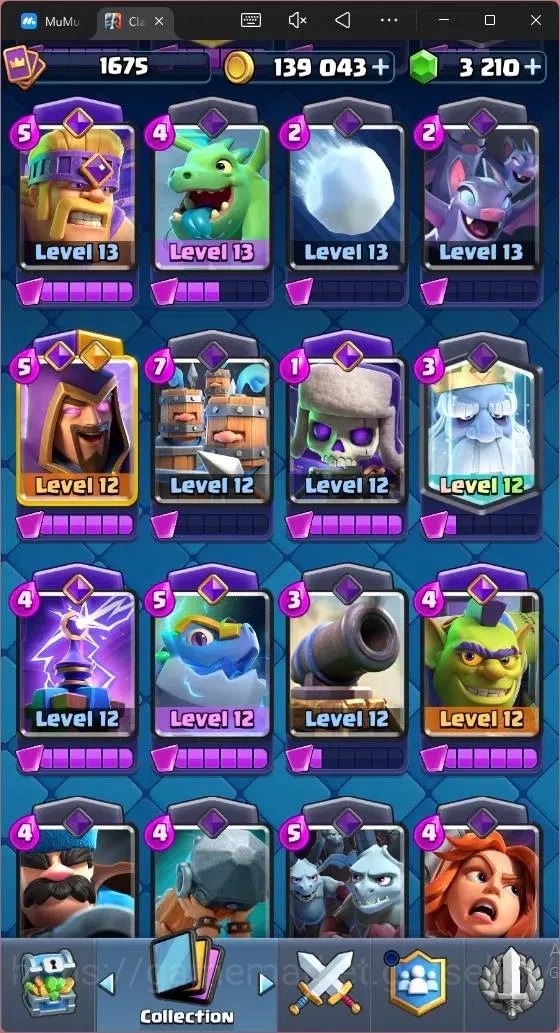 Clash Royale Accounts Mobile |CL 1675|KTL 16|12297 Trophy|Card 121|12 Ma image 12