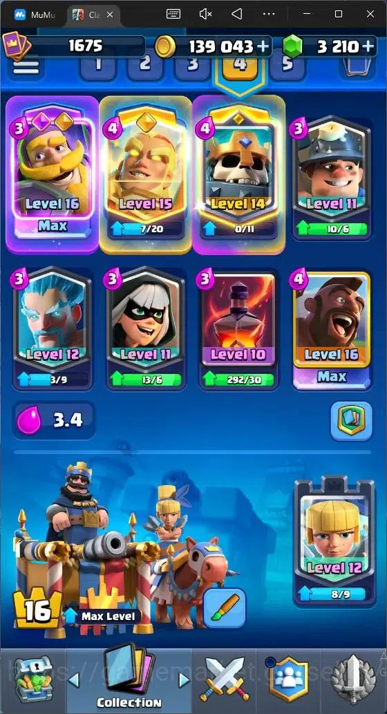 Clash Royale Accounts Mobile |CL 1675|KTL 16|12297 Trophy|Card 121|12 Ma image 6