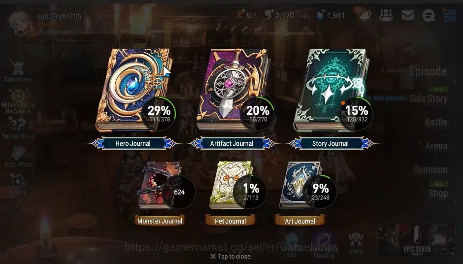 Epic Seven Accounts Global|UnVerif|5 ML(Salome,STayaou,Straze,Etc)+Set image 4