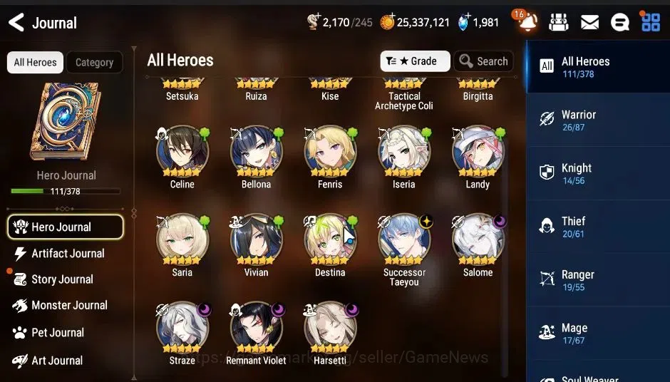 Epic Seven Accounts Global|UnVerif|5 ML(Salome,STayaou,Straze,Etc)+Set image 7