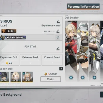 Girls' Frontline 2: Exilium Accounts GFL2 EXILIUM | SEA | LV.60
