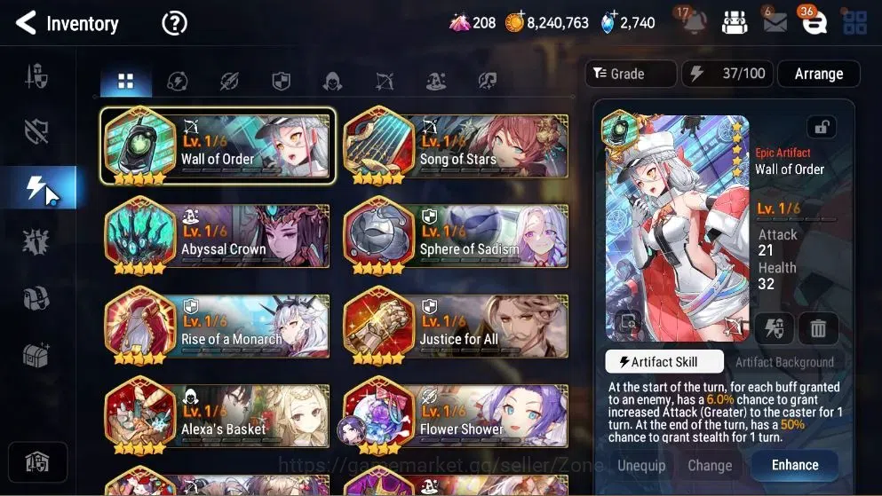 Epic Seven Accounts Starter GLOBAL Unverif|New Era|3 ML(Salome,SP Politis,LQ Charlotte)+TA Coli,Ivana,Etc|PoH+Bless ON|2K 10