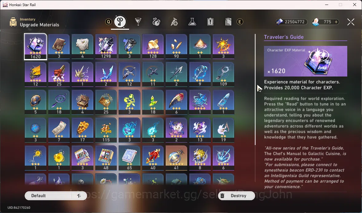 Honkai Star Rail Accounts ASIA | TL 65 | 5 Limit | Sparxie e2 + sign | Yao G image 2