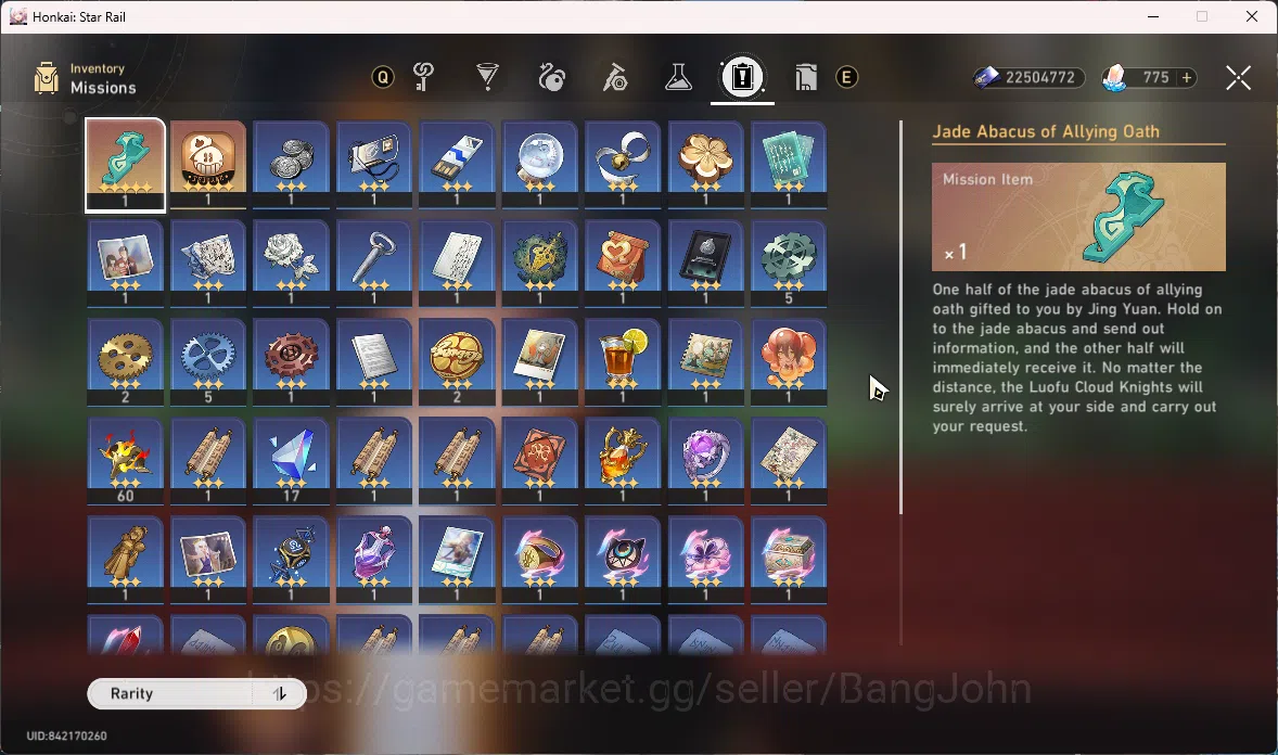 Honkai Star Rail Accounts ASIA | TL 65 | 5 Limit | Sparxie e2 + sign | Yao G image 7