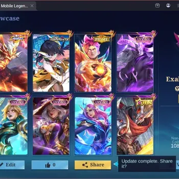 Mobile Legends: Bang Bang Accounts Rare Skin Global|389S|Exalted|KOF Karina,ASP Ruby,Allstar Moskov,Prime Claude,TF