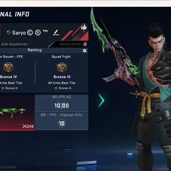 Blood Strike Accounts Others ASIA|Eternal Gun:MP7-Burning|Check SS BS3578B