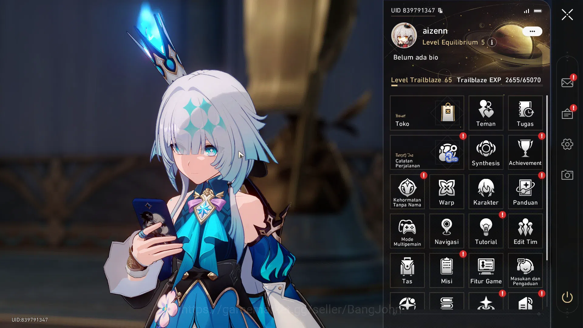 Honkai Star Rail Accounts Others ASIA | TL 65 | 14 LIMIT | CERYDRA | DAN HENG | TRIBBIE | SILVER WOLF | PHAINON | SPEC PASS 1