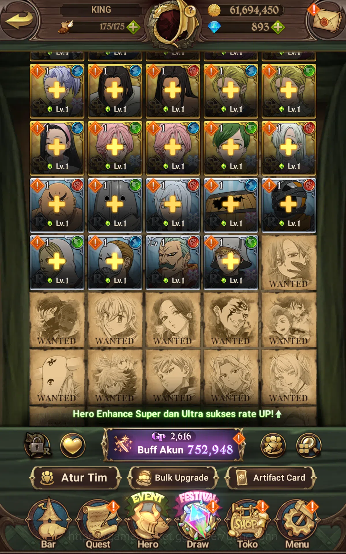 The Seven Deadly Sins: Grand Cross Accounts Global | Starter | DM 888|752K CC|UR BAn, Diane,Ro image 9