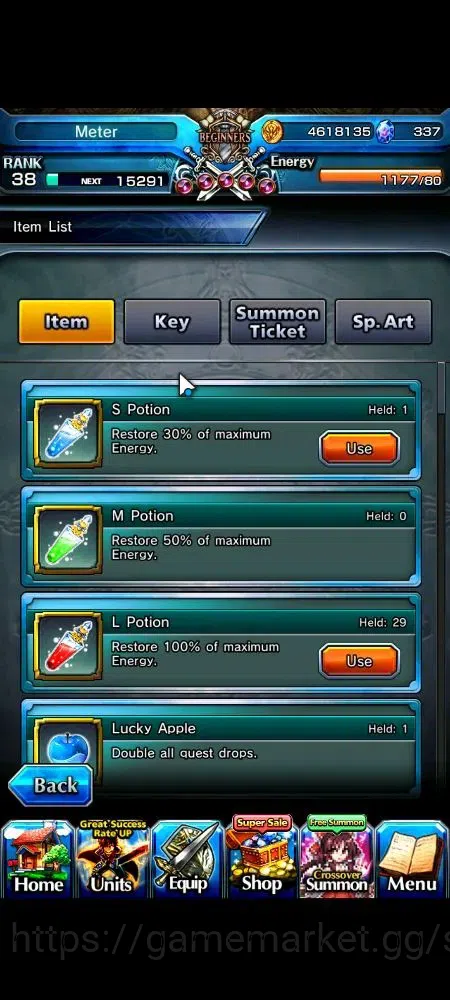 Grand Summoners Accounts Global | 337 cc | Rank 38 | 2 Ascend | Demon Edge  image 2