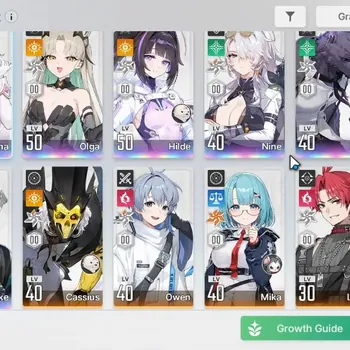 Chaos Zero Nightmare Accounts Global|Lv 40|7 SSR (Olga,Hilde,Diana,NineM1,Hugo,Luke,Khalipe)|10 SR