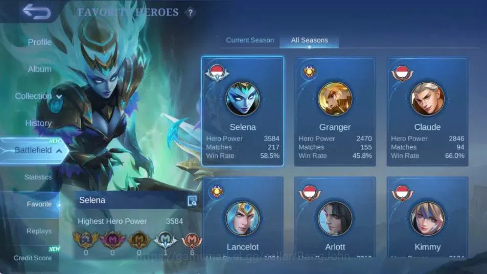 Mobile Legends: Bang Bang Accounts Global|Skin 152|Expert|Prime Granger|Collab Vale+C image 11