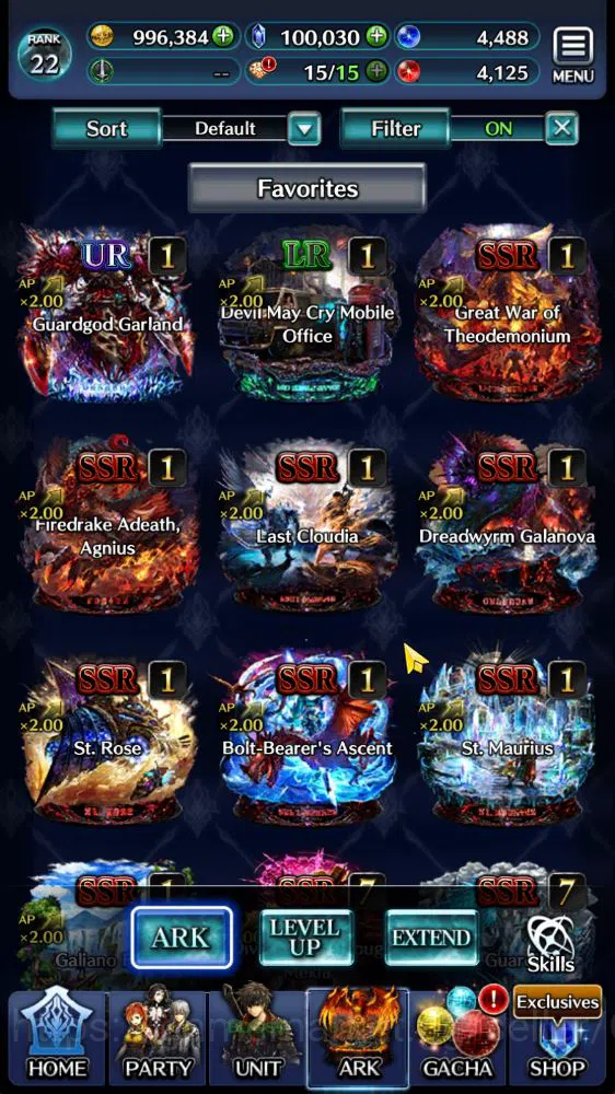 Last Cloudia Accounts Mid‑Game Global|Rank 22|100k Crystal|V,Nero tYK,SM Sera,Etc|1 UR (G Garland),1 LR (DMC Mobile),15 SSR 7