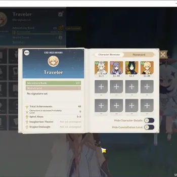Genshin Impact Accounts Others Asia|AR 25|1 Limited (Vesna) + 2 Standard (Tighnari,Keqing)|All Unset|Low Main Quest & Map