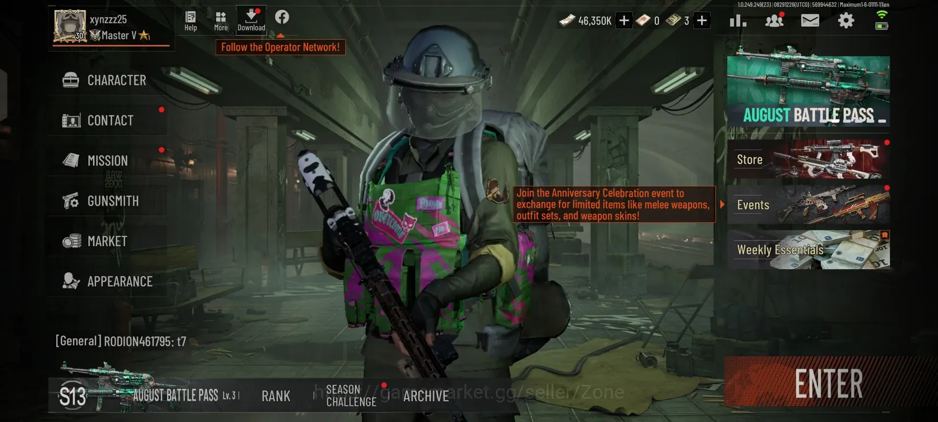 Arena Breakout Accounts High Value Mobile|LV 30|SV 138.3M|CV 46.35M|Decree LR-AR1,Decree VSS,B AEK,Squire VSS,White Mink 1