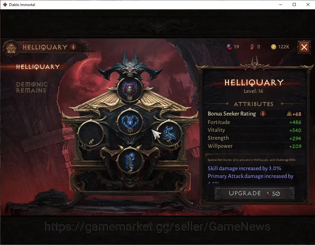 Diablo Immortal Accounts EU - Sescheron|CS ON|Lv60(754)|Demon Hunter|CR 39K image 13