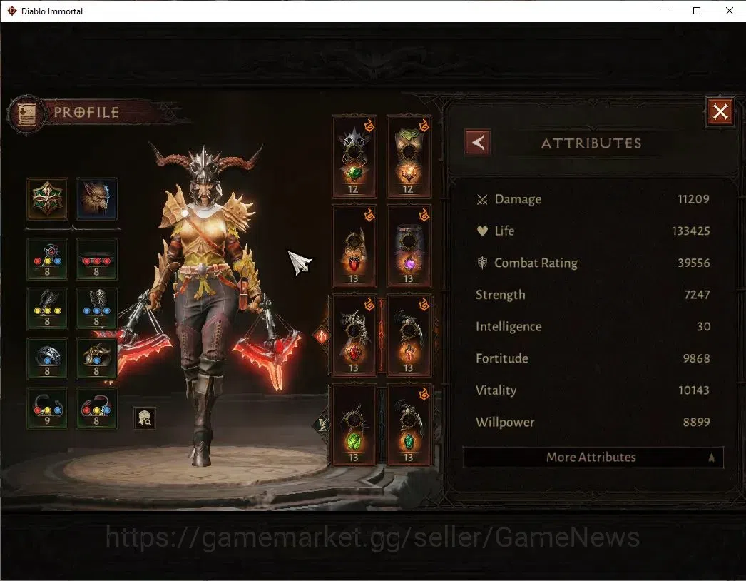 Diablo Immortal Accounts EU - Sescheron|CS ON|Lv60(754)|Demon Hunter|CR 39K image 4