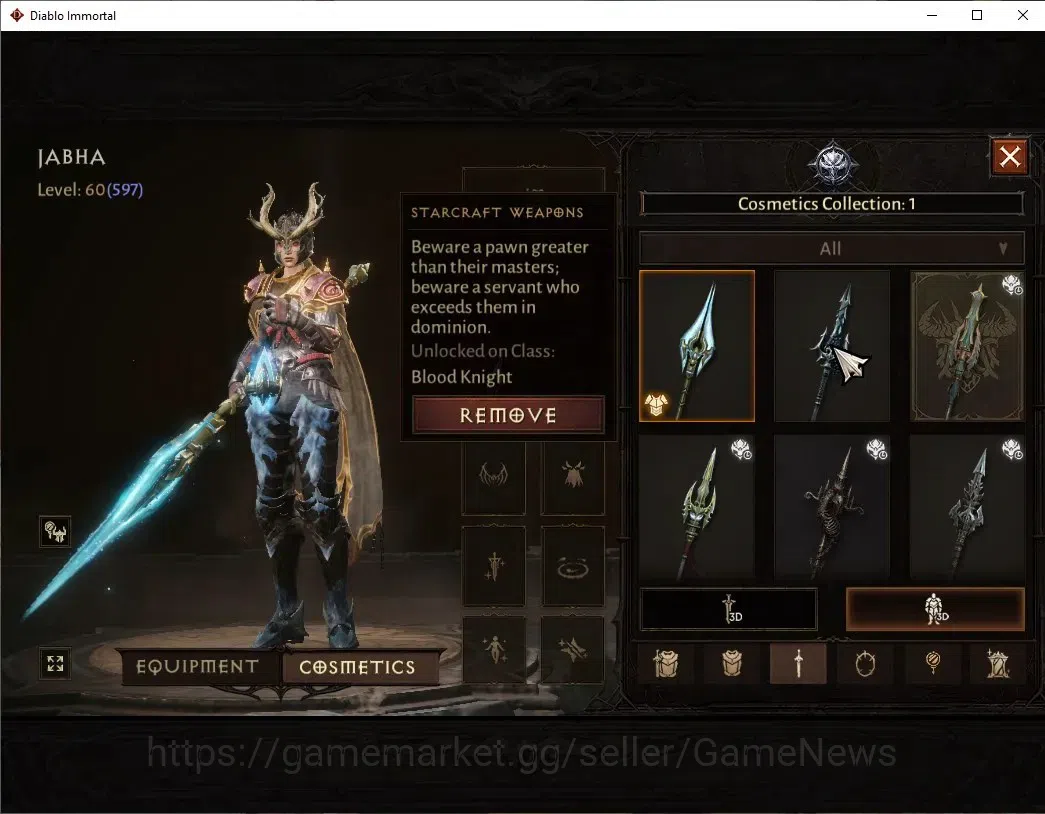 Diablo Immortal Accounts High-End OCE - Azmodan|CS ON|Lv60(597)|Blood knight|35K CR|Reso 330|Paragon Vanquisher|Inferno II|2 9