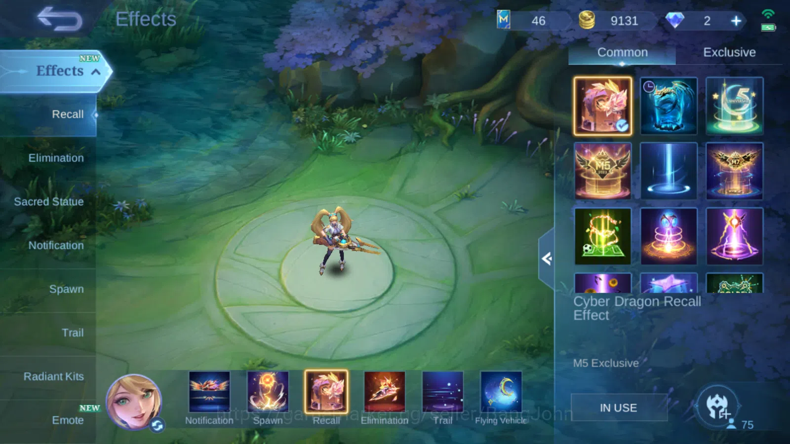 Mobile Legends: Bang Bang Accounts Others Hero 75 | Skin 139 | Collector Pharsa | Prime Yu Zhong | Luckybox Kimmy | KOF 11