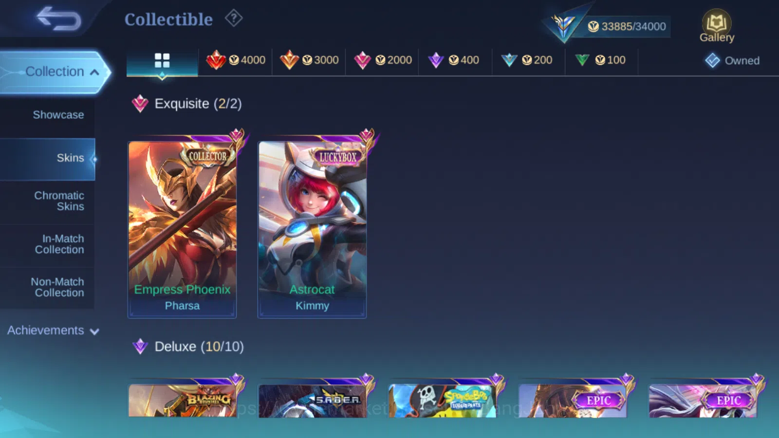 Mobile Legends: Bang Bang Accounts Others Hero 75 | Skin 139 | Collector Pharsa | Prime Yu Zhong | Luckybox Kimmy | KOF 6