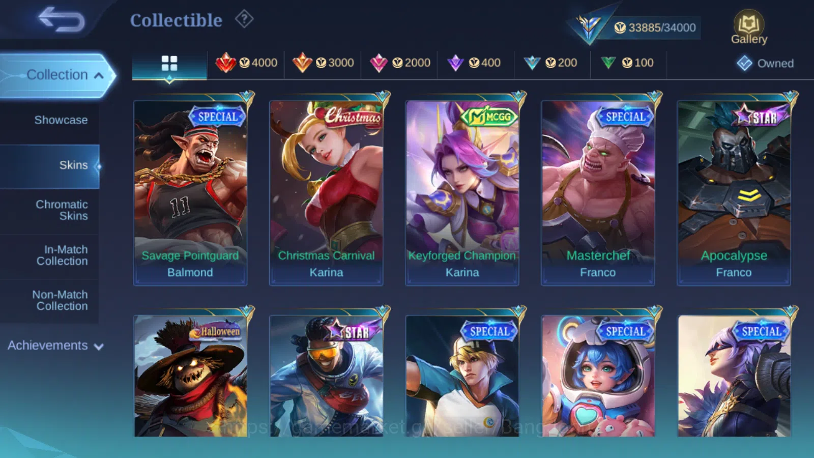 Mobile Legends: Bang Bang Accounts Others Hero 75 | Skin 139 | Collector Pharsa | Prime Yu Zhong | Luckybox Kimmy | KOF 9