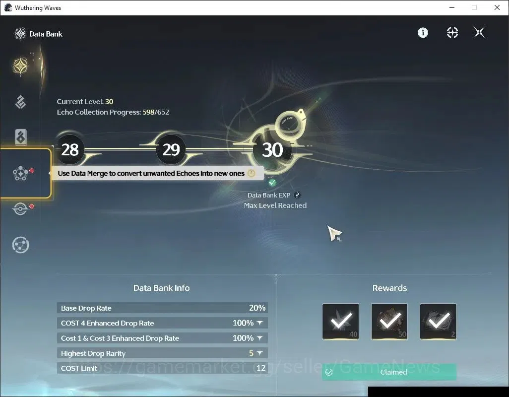 Wuthering Waves Accounts Starter EU |UL 49|3 Limited|Lucy RC 6,Rebecca,Lucilla)+Sign |DB Lv 30|Female MC|Log Kuro|Take 11