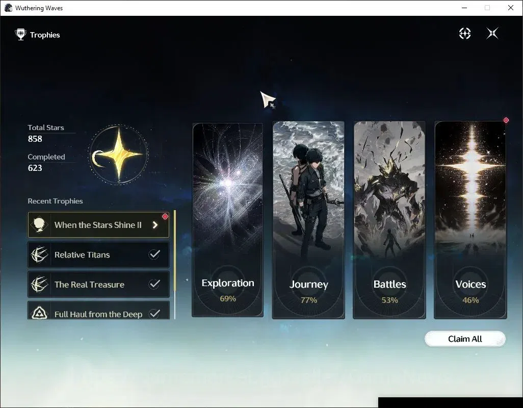 Wuthering Waves Accounts Starter EU |UL 49|3 Limited|Lucy RC 6,Rebecca,Lucilla)+Sign |DB Lv 30|Female MC|Log Kuro|Take 12