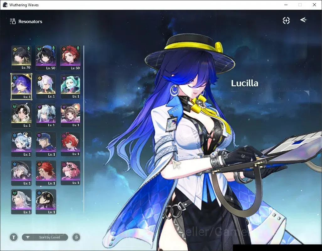 Wuthering Waves Accounts Starter EU |UL 49|3 Limited|Lucy RC 6,Rebecca,Lucilla)+Sign |DB Lv 30|Female MC|Log Kuro|Take 2