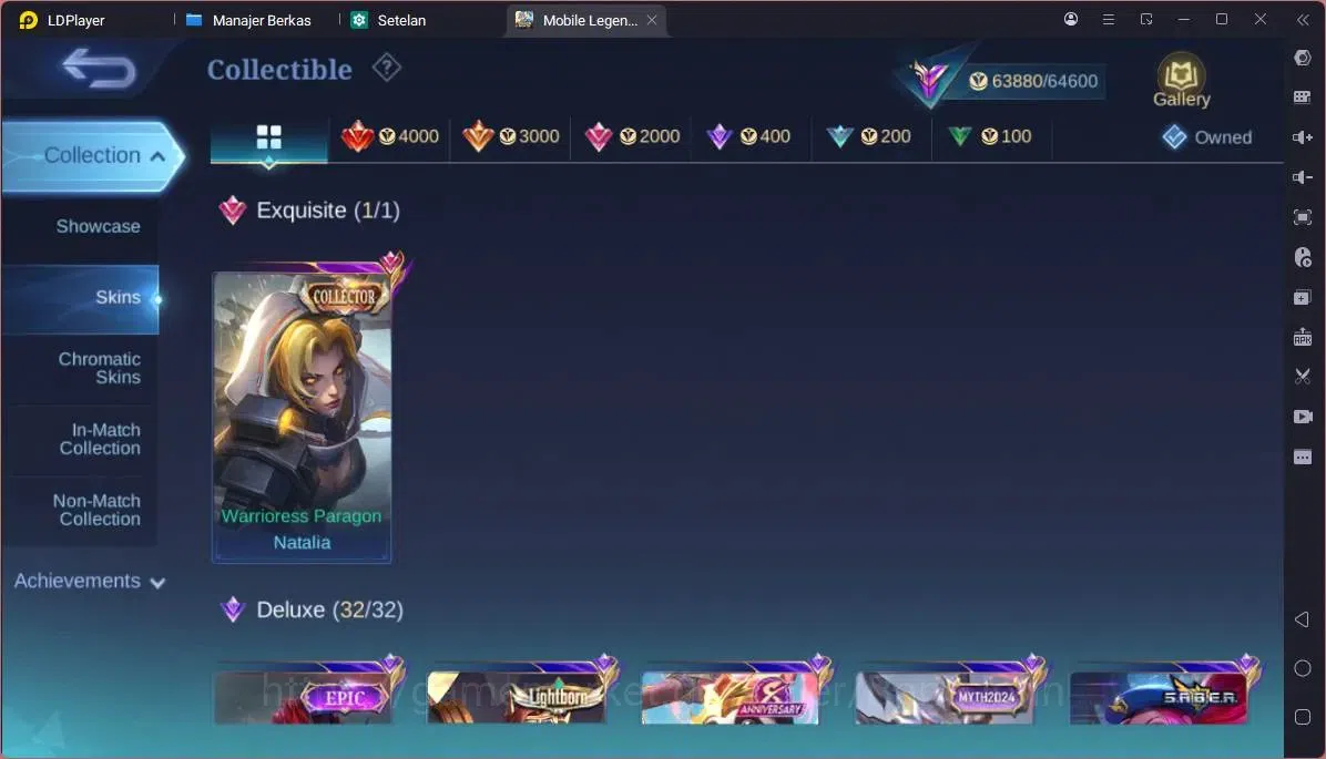Mobile Legends: Bang Bang Accounts GLOBAL 132 Hero Skin 283|Granger Prime|KOF Karina| image 9