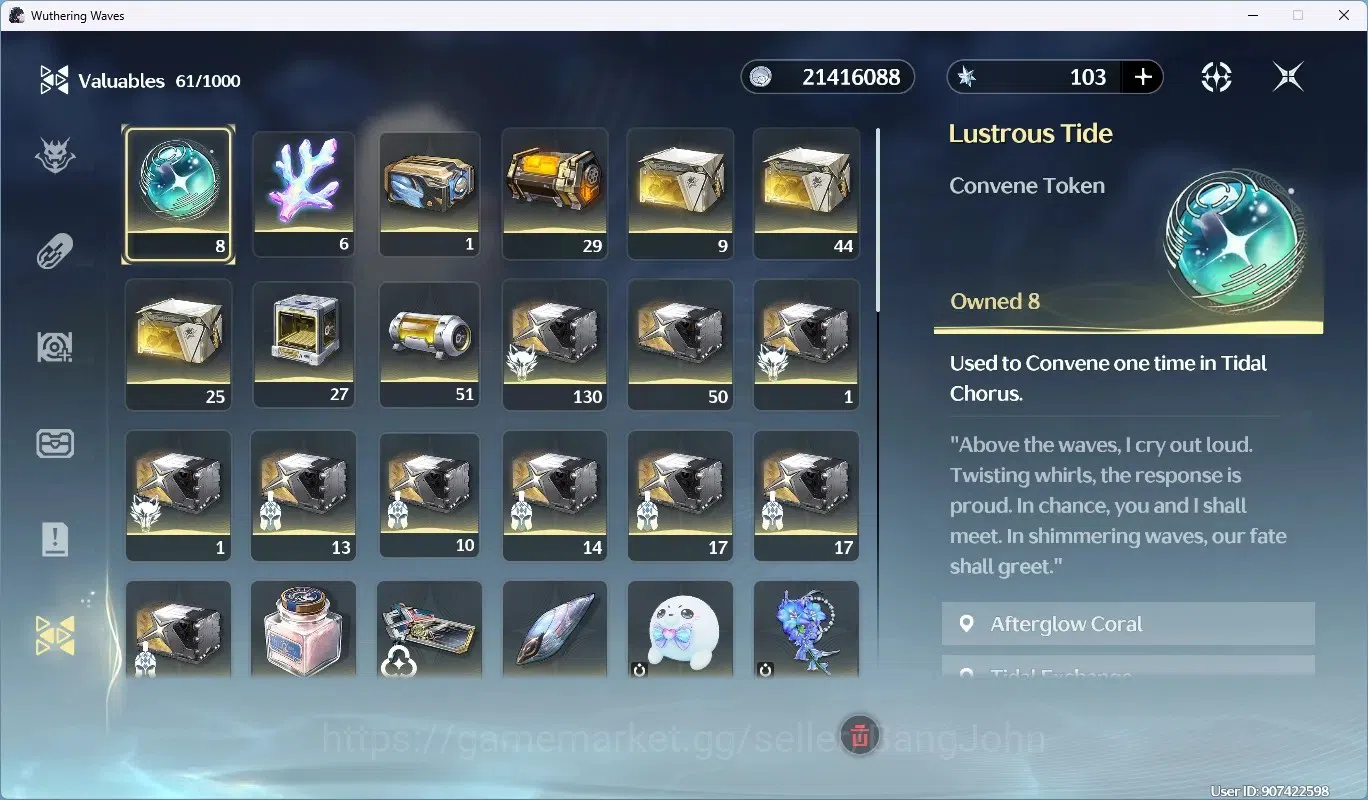 Wuthering Waves Accounts SEA|UL 48|Rank 5|2 Char Limited [Hiyuki RC5]+Sign, image 10
