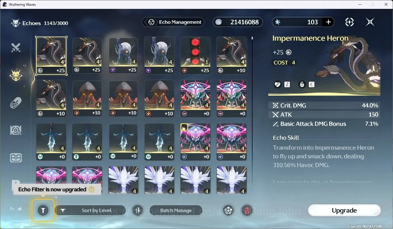 Wuthering Waves Accounts SEA|UL 48|Rank 5|2 Char Limited [Hiyuki RC5]+Sign, image 5
