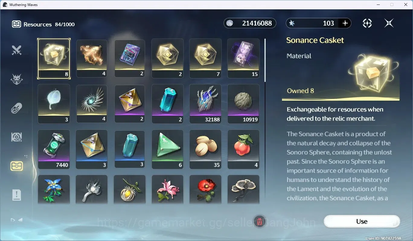 Wuthering Waves Accounts SEA|UL 48|Rank 5|2 Char Limited [Hiyuki RC5]+Sign, image 8