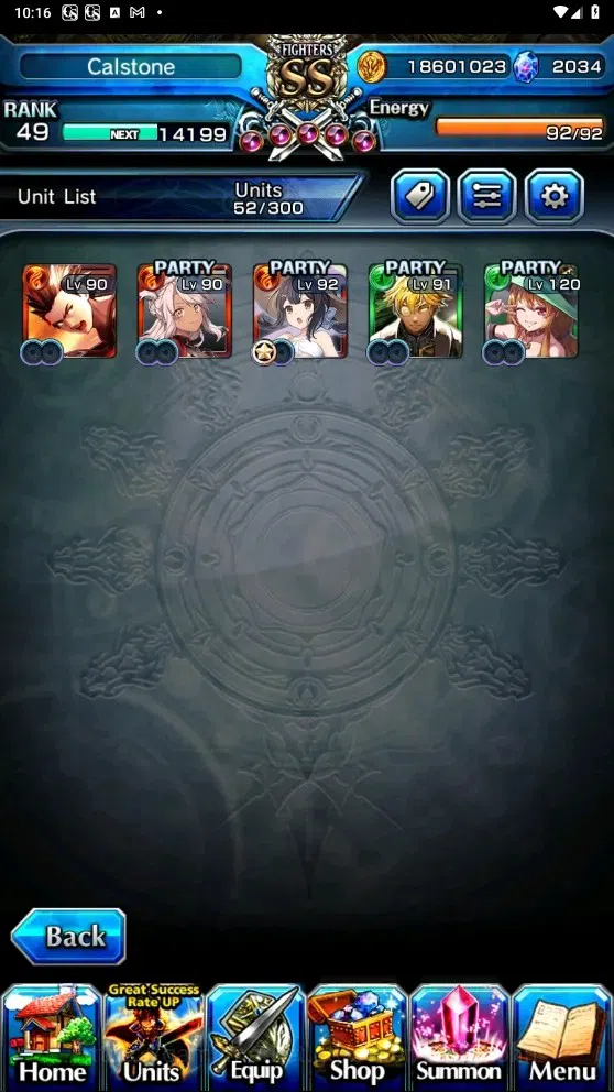 Grand Summoners Accounts Global | Rank 49 | 2.034 Crystal | 5 Ascend|Chloe image 5