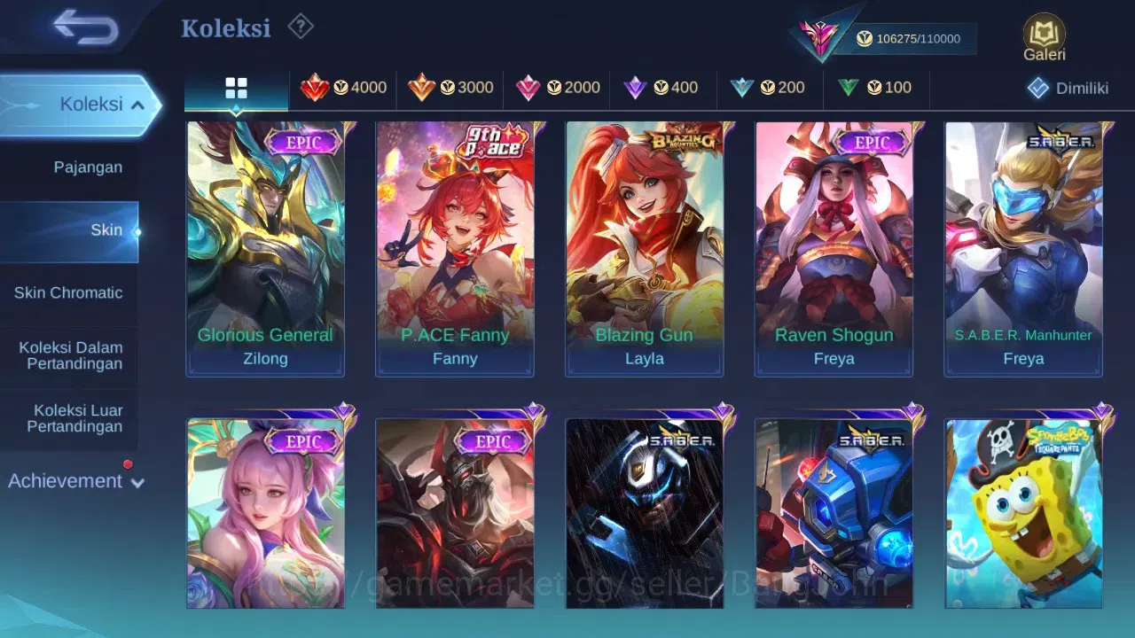 Mobile Legends: Bang Bang Accounts Global|Hero 131|Skin 384|Renowned|Legend Gusion|Co image 6