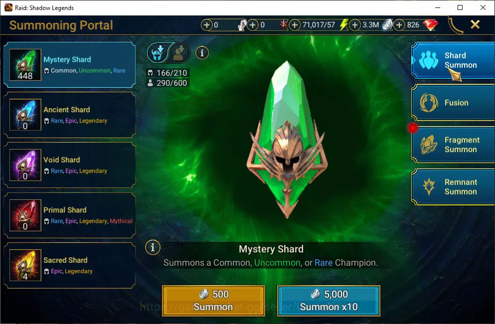 Raid: Shadow Legends Accounts Mid-Game Lv14 858K Power|1 Mythical (Galathir)|22 Legendary 12