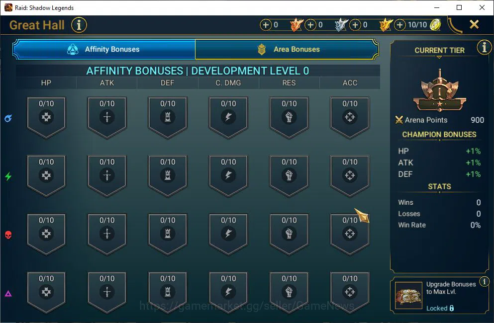 Raid: Shadow Legends Accounts Mid-Game Lv14 858K Power|1 Mythical (Galathir)|22 Legendary 16