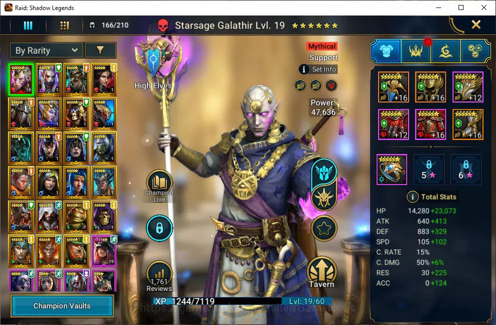 Raid: Shadow Legends Accounts Mid-Game Lv14 858K Power|1 Mythical (Galathir)|22 Legendary 3