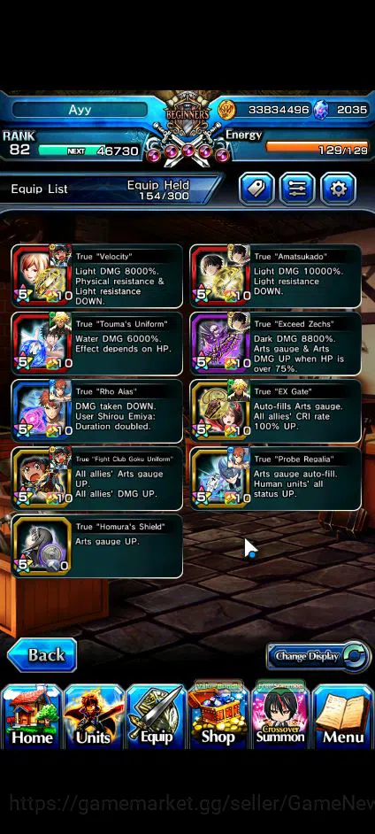 Grand Summoners Accounts Global|Rank 82|2035 CC|11 Ascend+2 TW|[Emiya,Islii image 10