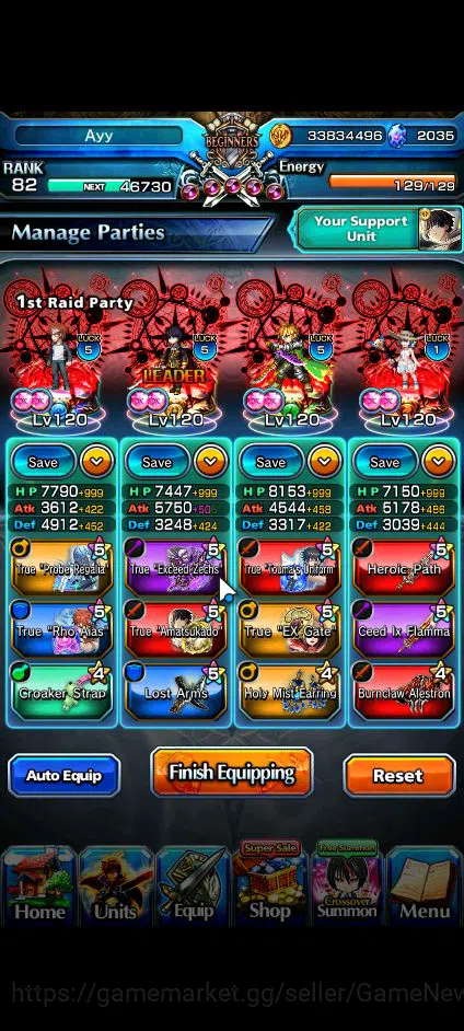 Grand Summoners Accounts Global|Rank 82|2035 CC|11 Ascend+2 TW|[Emiya,Islii image 13